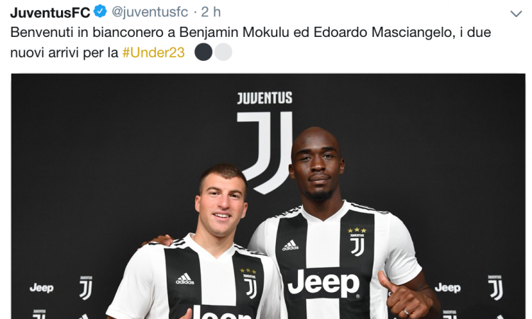 Mokulu si presenta: 'Grazie Juve, ora si pedala!'