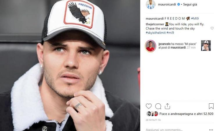 Icardi, nuovo messaggio social: 'Libertà'. E Cancelo mette like FOTO