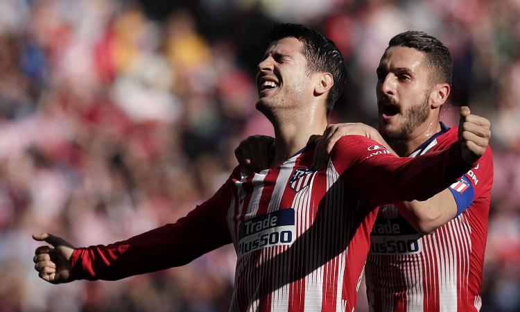 Morata, primo gol con l'Atletico ed esultanza... anti-VAR! VIDEO