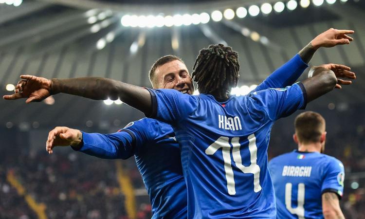 L'Italia dei giovani travolge la Lituania 5 a 0: sugli scudi Kean e Raspadori