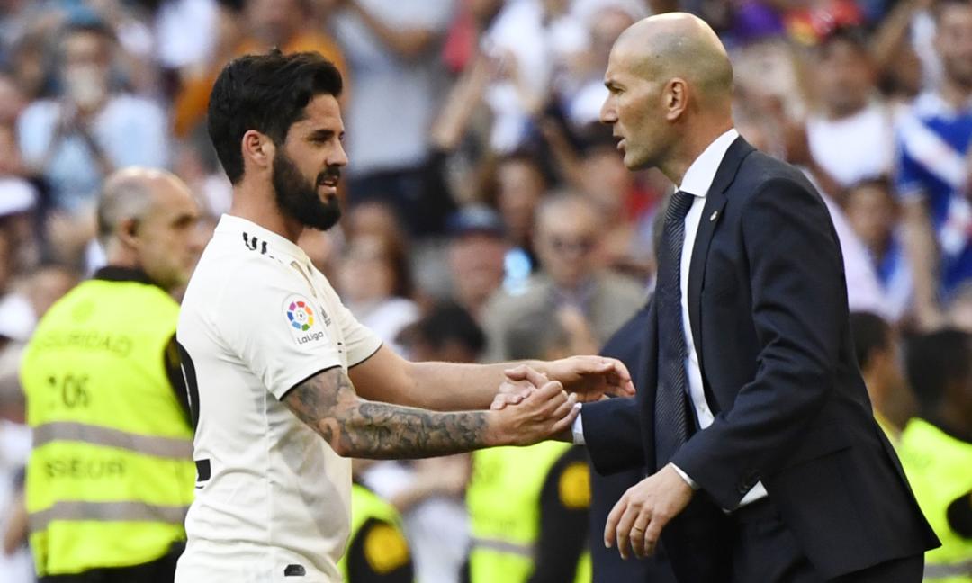 Real, Zidane: 'A fine anno ci saranno cambiamenti. Su Isco e Marcelo...'