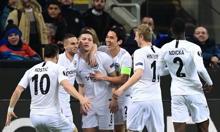 Europa League, Inter eliminata! L'Eintracht vince 1-0 e vola ai quarti