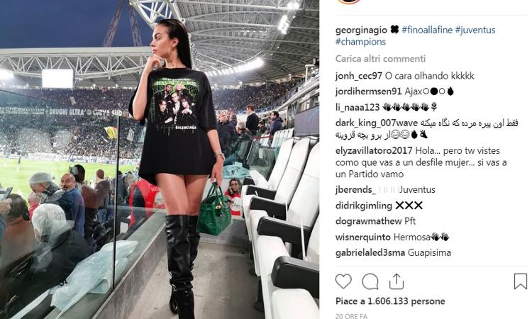 Georgina-Ronaldo: silenzio social dopo la Champions e lei va a Milano... FOTO