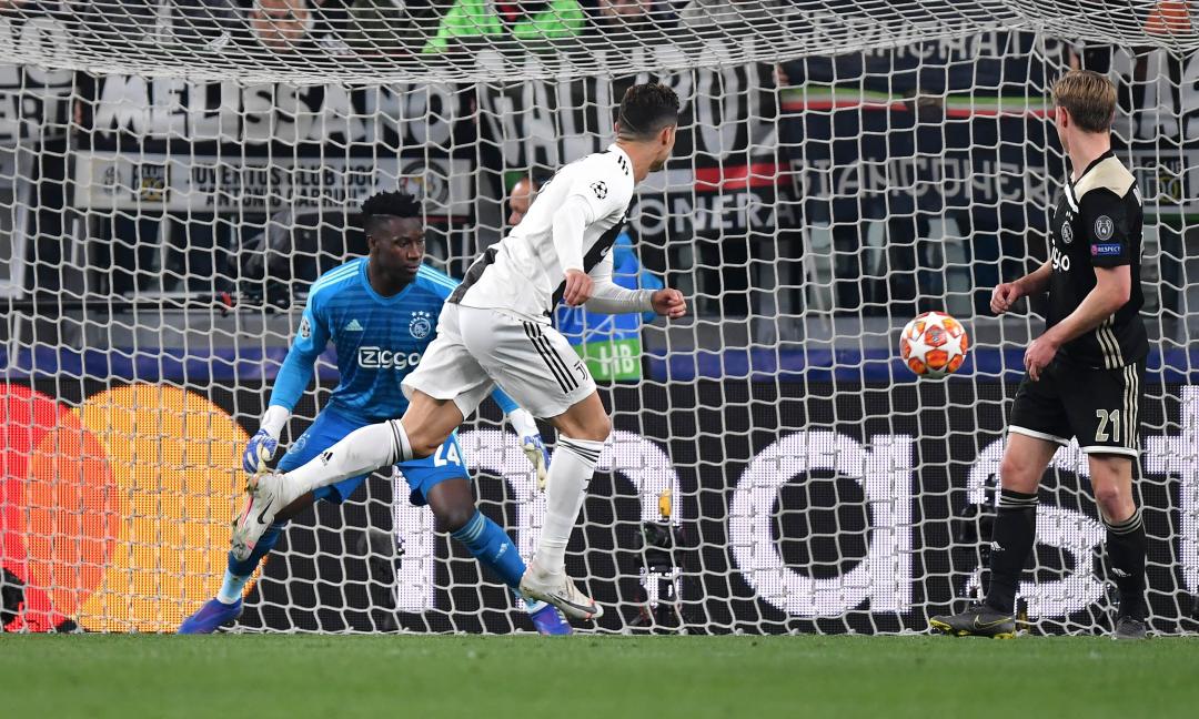 Ronaldo colpisce ancora l'Ajax: numeri incredibili ai quarti di Champions