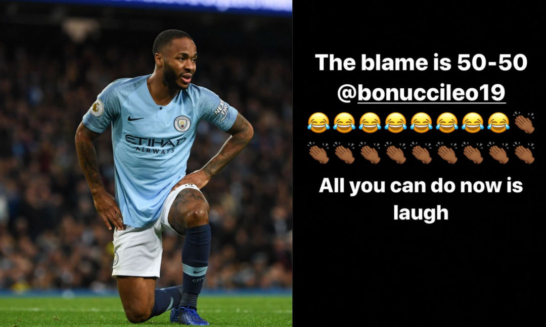 Sterling attacca Bonucci per le parole su Kean: 'Si può solo ridere' FOTO