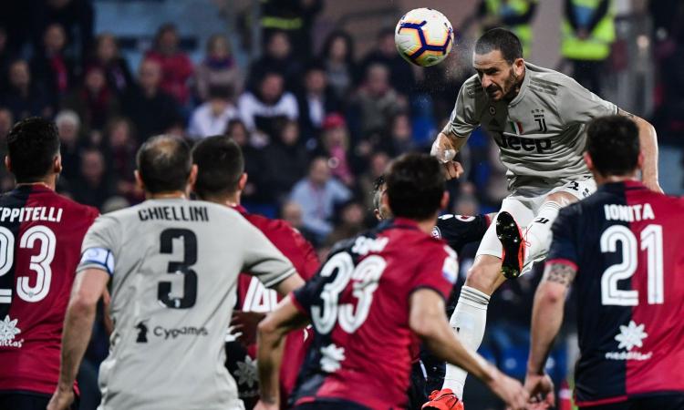 Cagliari-Juve 0-2: Bonucci-Kean, tre vittorie allo scudetto!