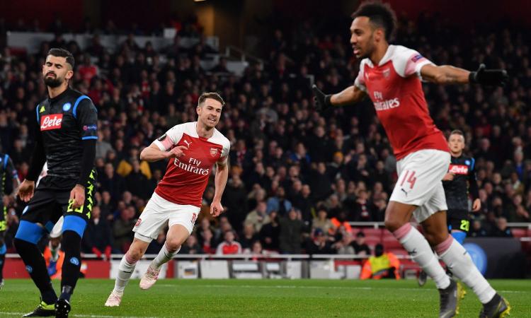 Quarti Europa League: l'Arsenal stende il Napoli, vince il Chelsea