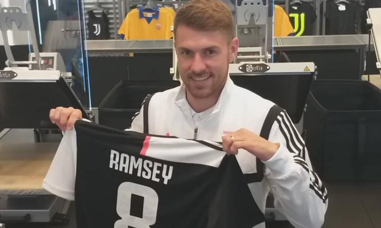 Juve, Ramsey dà spettacolo in allenamento VIDEO