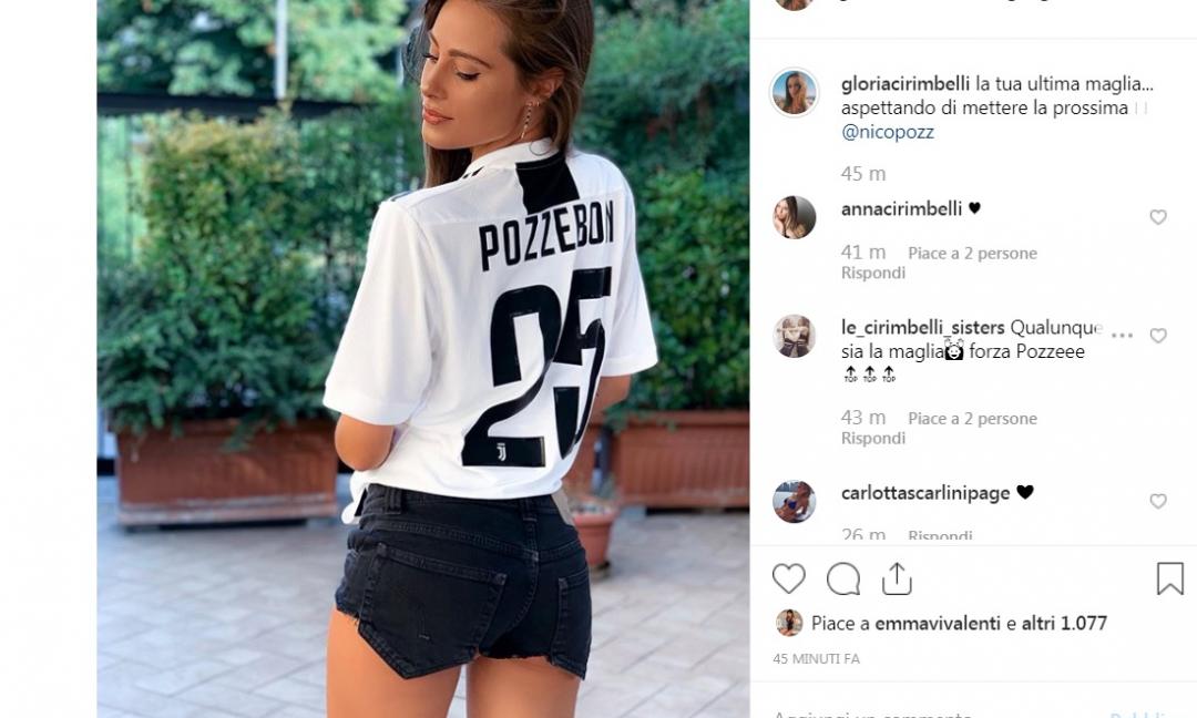 Pozzebon se ne va, la sexy Gloria 'sveste' la maglia della Juve GALLERY