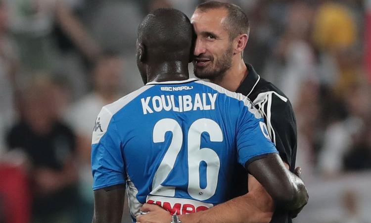 Koulibaly: 'Grazie Chiellini, gli voglio molto bene, solo sul campo non posso essere suo amico'