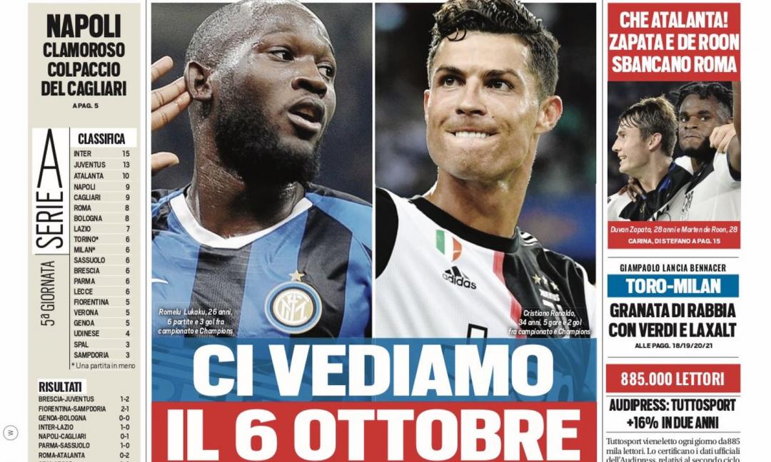 'Ci vediamo il 6 ottobre', 'Scandalo Fifa, CR7 scippato': le prime dei quotidiani