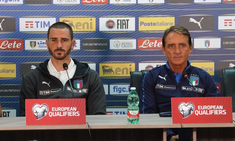 Juve, Mancini esalta Bonucci: cosa ha detto il ct FOTO
