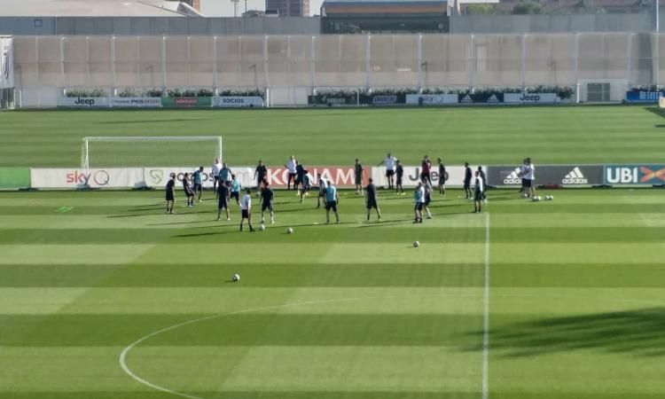 Verso Juve-Bayer Leverkusen: FOTO e VIDEO dell'allenamento alla Continassa