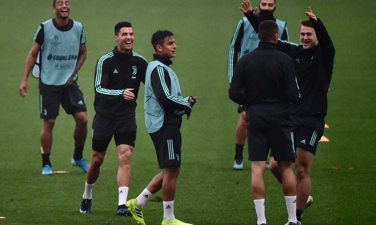 Allenamento Juve: gol di Dybala e Ronaldo, sorpresa alla Continassa FOTO e VIDEO