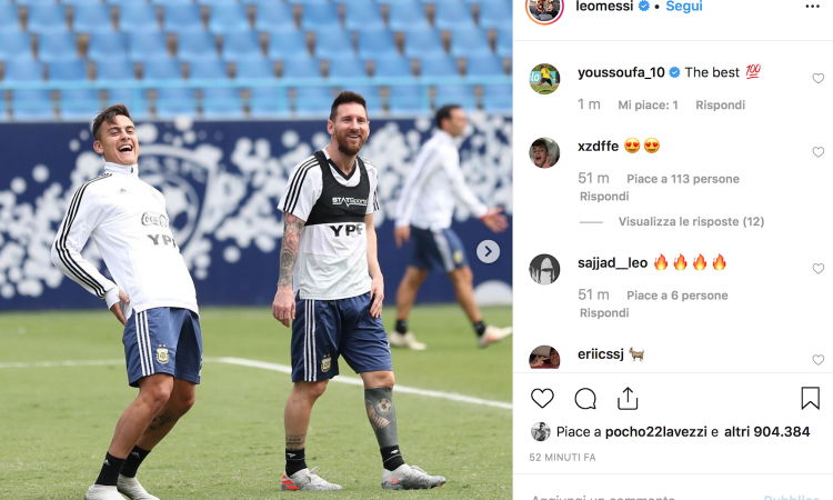 Dybala, che intesa con Messi in nazionale! FOTO