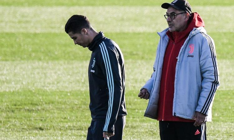 Sarri-Ronaldo, i giornalisti spagnoli parlano di 'aria tesa'. E spunta un indizio...