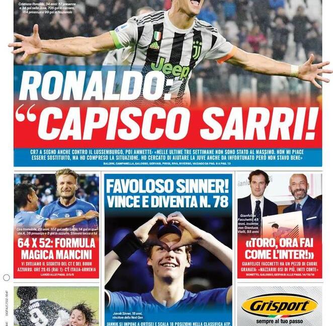 'Rakitic vuole la Juve', 'CR7, qua la mano': le prime dei quotidiani