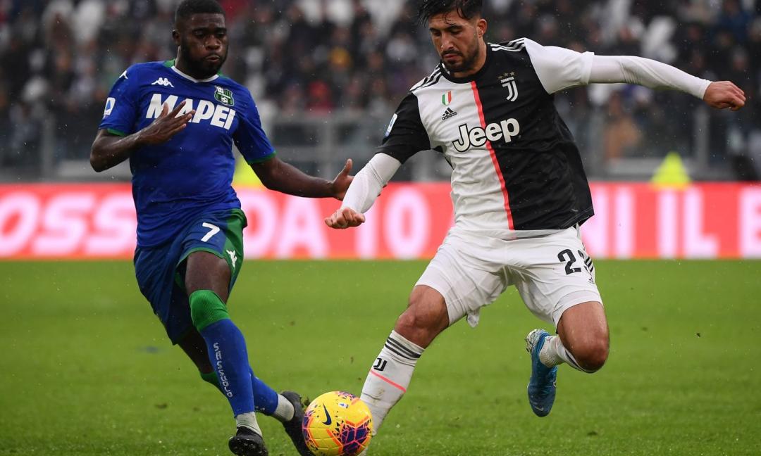La Juve ha perso Emre Can, contro il Sassuolo sembrava già un ex