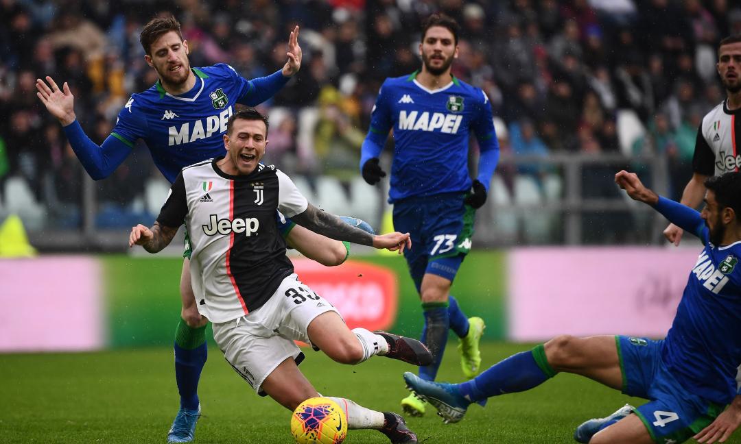 Terzo tempo con De Ligt, Emre Can e Rugani dopo Juve-Sassuolo FOTO