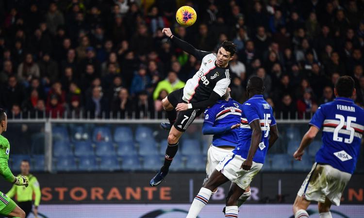 Sampdoria-Juve 1-2, le PAGELLE: Ronaldo alieno, il tridente funziona