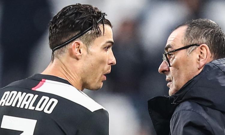 Ronaldo non si fida di Sarri: per Zidane faceva il centravanti, solo alla Juve è un problema