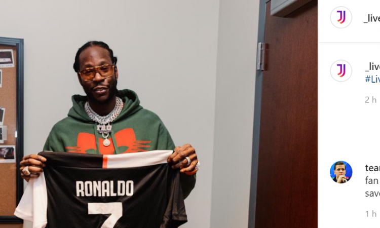 Juve, una maglietta per il rapper 2 Chainz: il marchio si espande FOTO