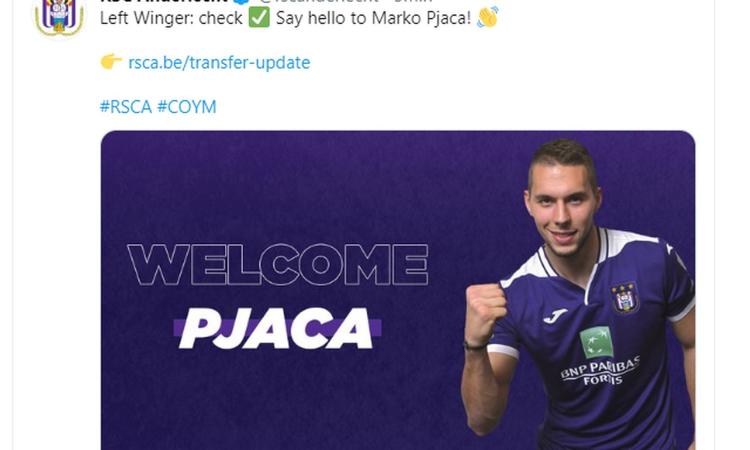 Pjaca, primo gol con la maglia dell'Anderlecht FOTO