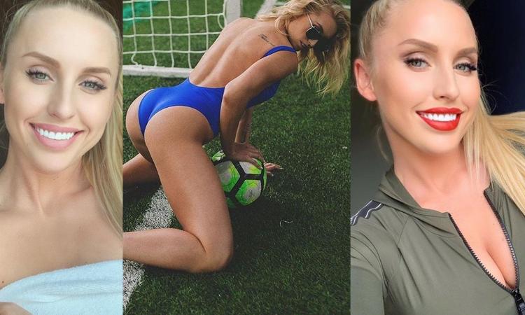 Yulia, russa di fuoco: calcio, hockey e curve esplosive! GALLERY