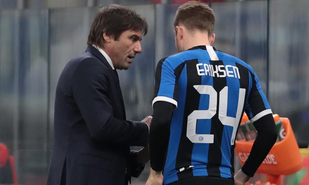 Inter, Conte: 'Eriksen alla Pirlo? Anche no...'