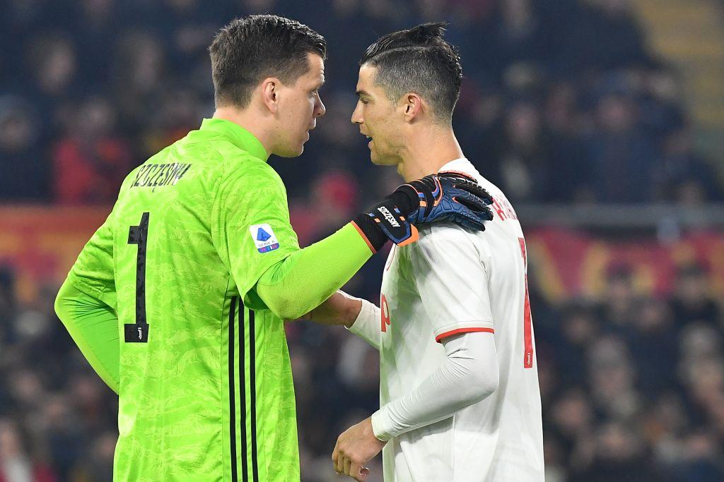 Cristiano Ronaldo incontra Szczesny: il VIDEO dei due ex Juventus