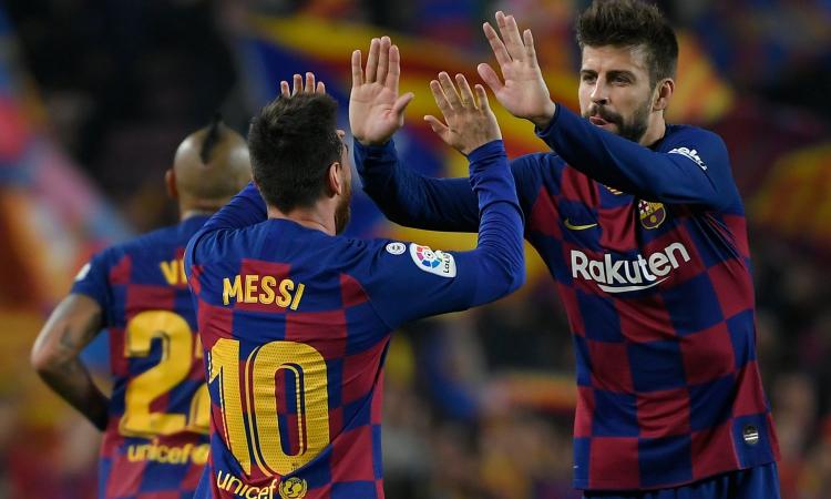 Barça, Pique difende Messi: 'Club vergognoso, ecco cos'ho detto a Leo'