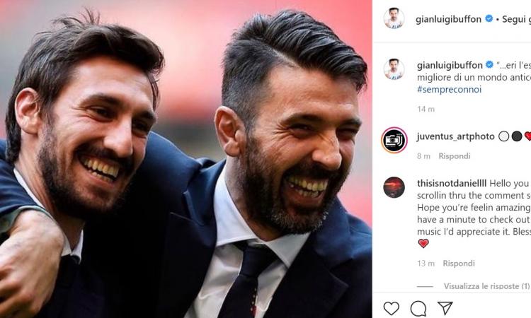 Buffon ricorda Astori: 'Eri l'espressione migliore di un mondo antico' FOTO