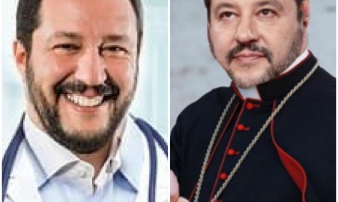 Salvini: 'La scienza non basta, riapriamo le Chiese'. Dal web: 'A che ora benedice gli ulivi?'