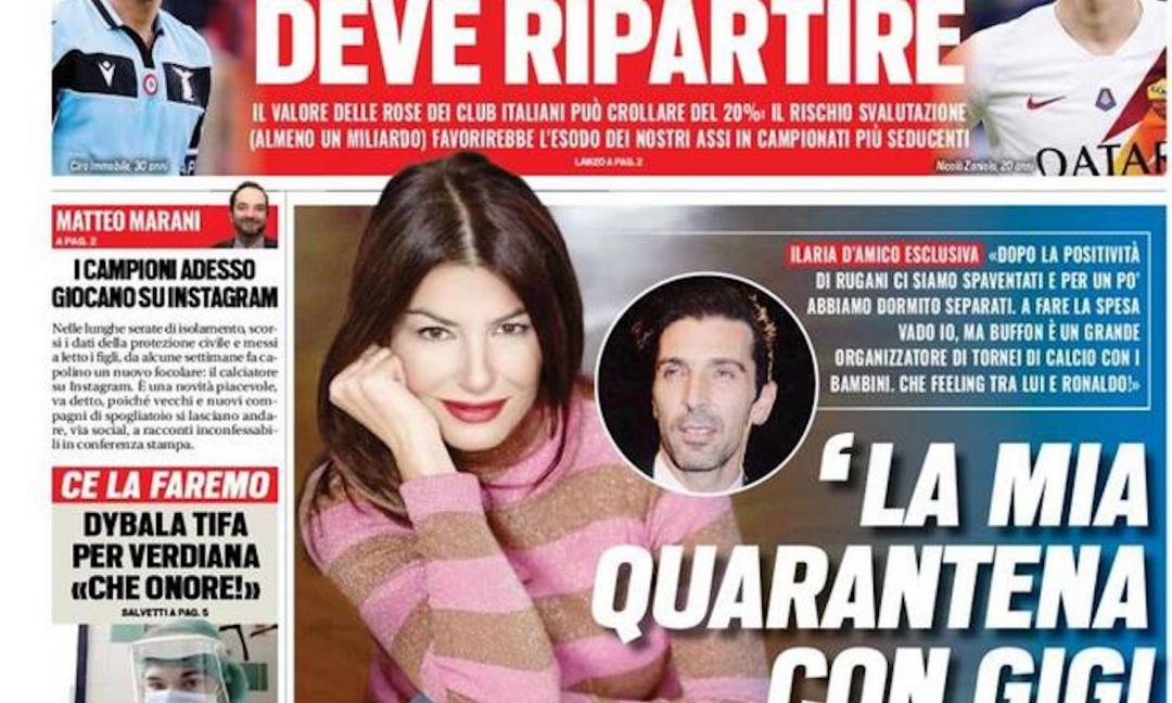 ‘La mia quarantena con Gigi’, ‘Che ci siamo persi’: le prime pagine