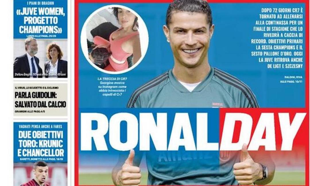 ‘Ronalday’, ‘Spadafora si è convertito’: le prime pagine dei giornali