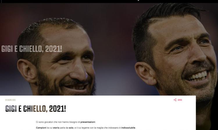 UFFICIALE JUVENTUS: Rinnovano Buffon e Chiellini, il comunicato