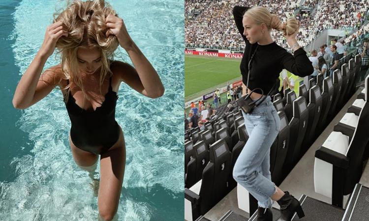 Ivana Nedved, la figlia di Pavel, e i tuffi in piscina: 'E' già estate, ma mi manca lo Stadium' GALLERY