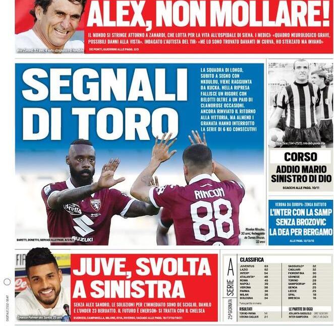 'Svolta a sinistra'. 'Pjanic in 10 giorni': Juve, le prime pagine di oggi