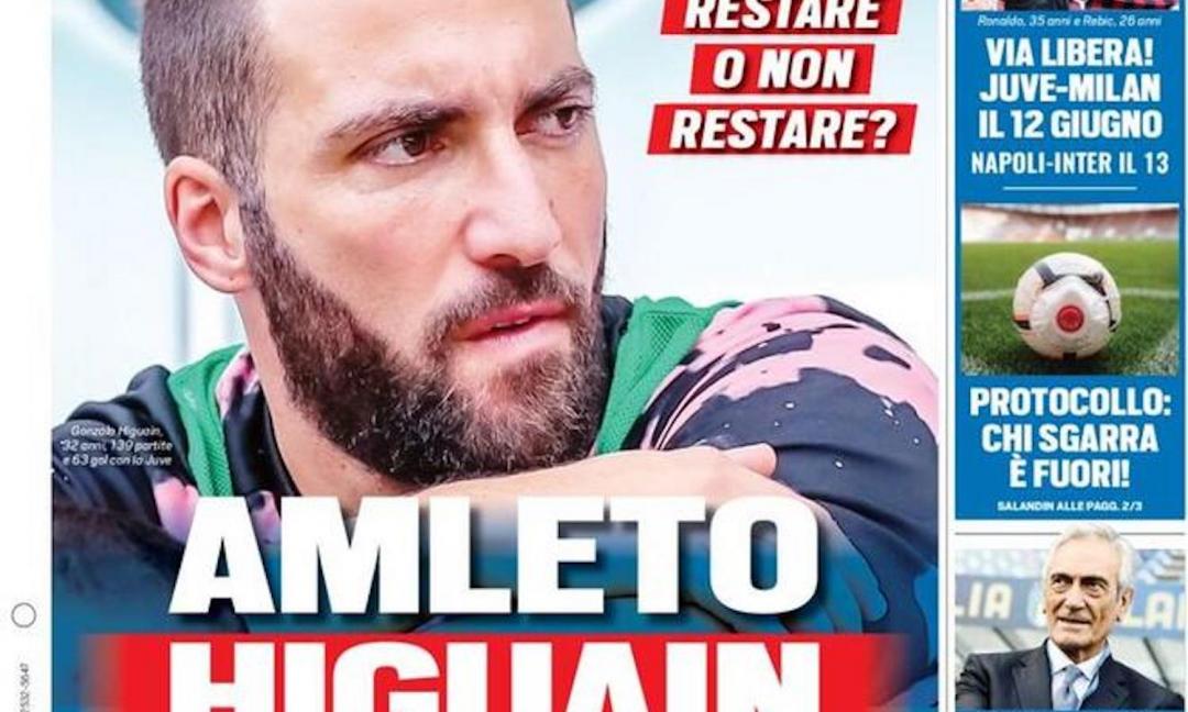 ‘Amleto Higuain’, ‘Il trappolone’: le prime pagine dei giornali