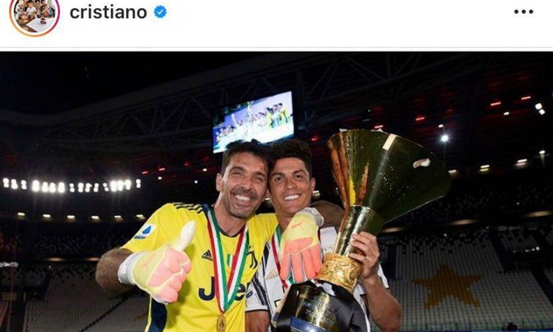 La Juve continua la festa: la FOTO di Buffon e CR7 infiamma Twitter