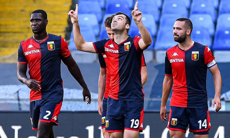 Serie A: il Genoa travolge il Crotone 4-1, debutto con gol per Pjaca. Sassuolo-Cagliari 1-1