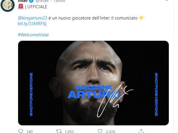 Dal blog, un interista: 'Vidal non è juventino, mettetevelo in testa!'