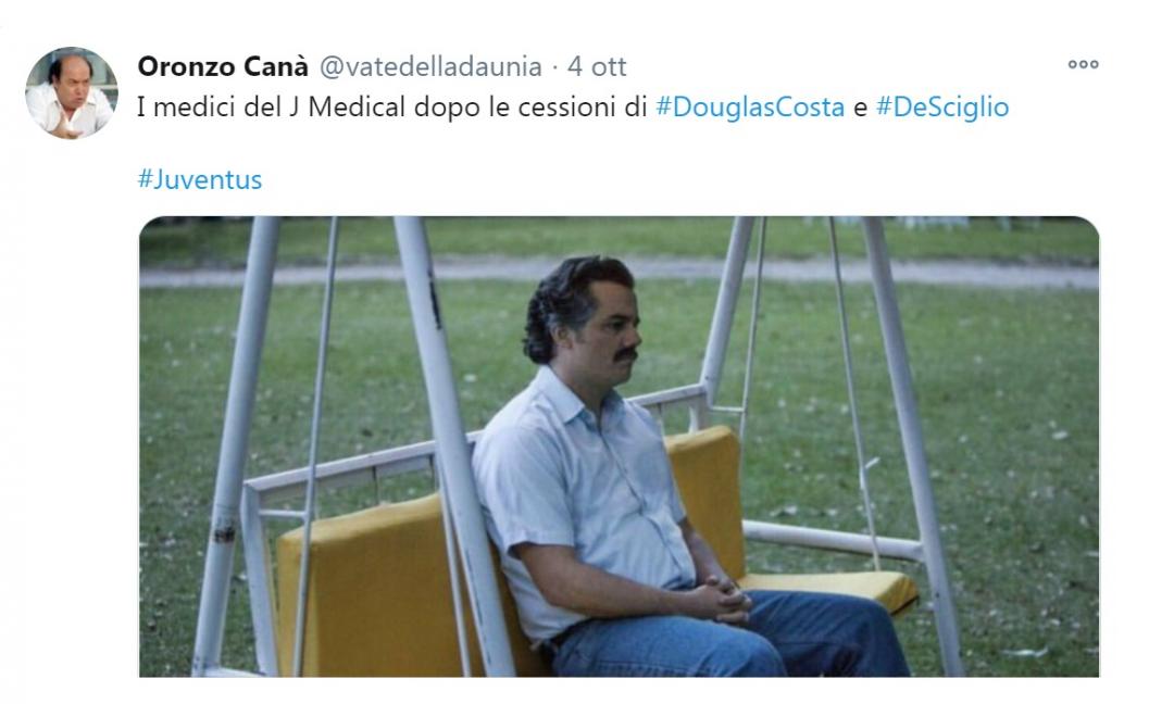 Juve, l'ironia dei social: 'Senza Douglas Costa è panico al J-Medical!' GALLERY