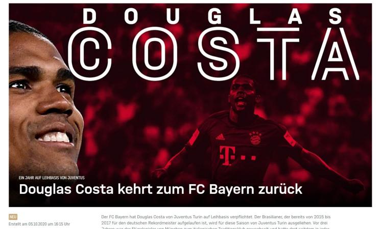 JUVE, UFFICIALE: DOUGLAS COSTA AL BAYERN! Le sue parole