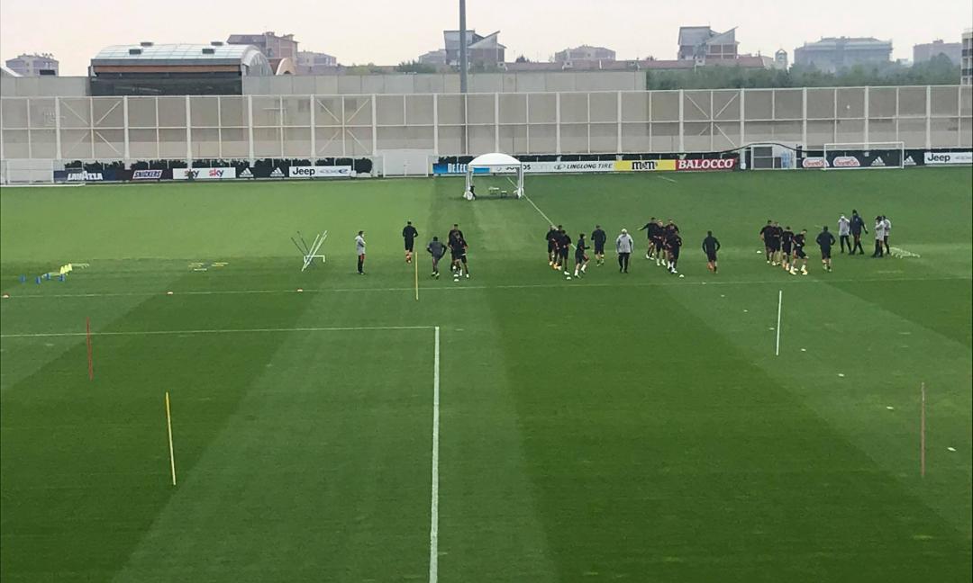 Juve, allenamento mattutino alla Continassa: 'Scarico e partitella, il racconto'