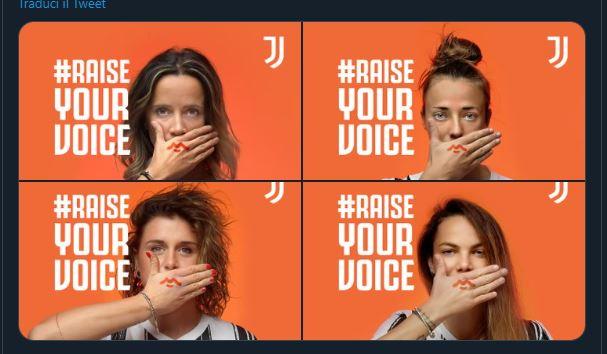 Juve Women, la campagna contro la violenza sulle donne FOTO