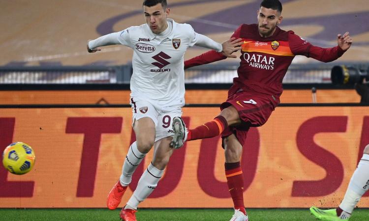 Tris della Roma sul Torino, agganciata la Juve