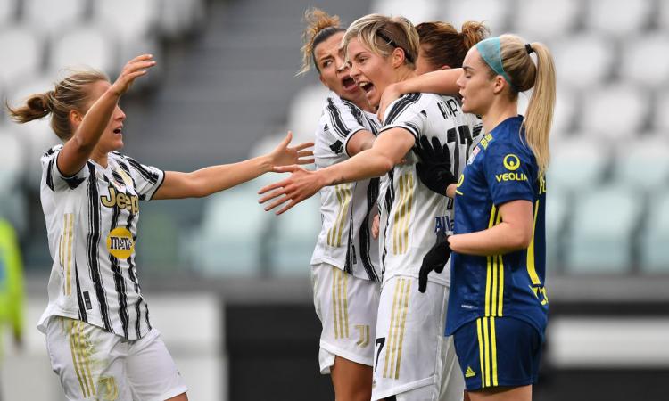 Juve Women-Roma 4-1, la squadra di Guarino fa 10 su 10 e vola a 30 punti