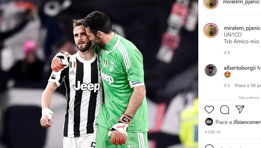 Compleanno Buffon, gli auguri di Pjanic: 'Sei unico, ti voglio bene!' FOTO