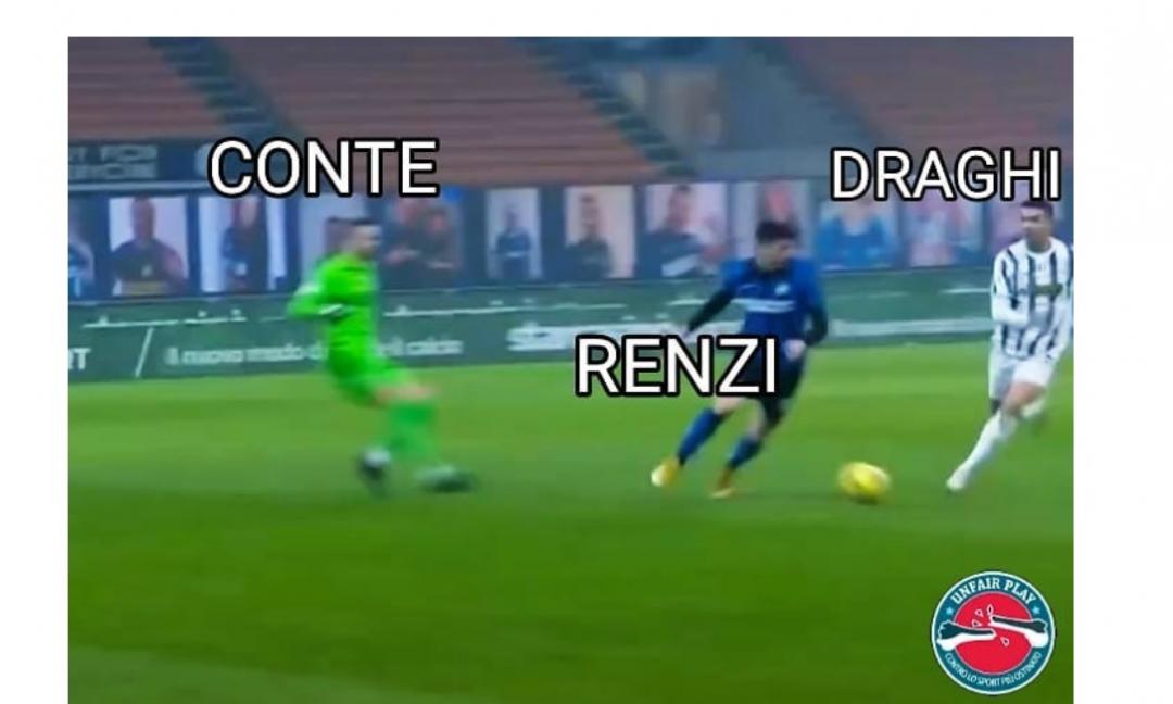 Social fra calcio e politica: 'CR7 come Draghi fra Renzi e Conte' GALLERY